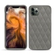 Coque cuir Apple iPhone 11 Pro Max - Acier vintage - Couture