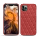 Custodia in pelle Apple iPhone 11 Pro Max - Cerise vintage - Couture