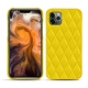 Lederschutzhülle Apple iPhone 11 Pro Max - Jaune fluo - Couture