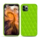 Lederschutzhülle Apple iPhone 11 Pro Max - Vert fluo - Couture