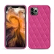 Coque cuir Apple iPhone 11 Pro Max - Rose BB - Couture