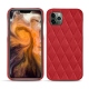 レザーケース Apple iPhone 11 Pro Max - Rouge troupelenc - Couture
