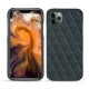 レザーケース Apple iPhone 11 Pro Max - Blu marino - Couture