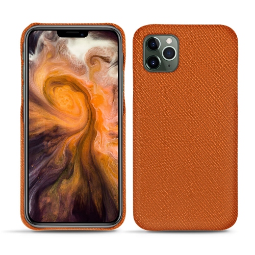 Capa em pele Apple iPhone 11 Pro MaxOrange vibrant ( Pantone #e36b39 ) 