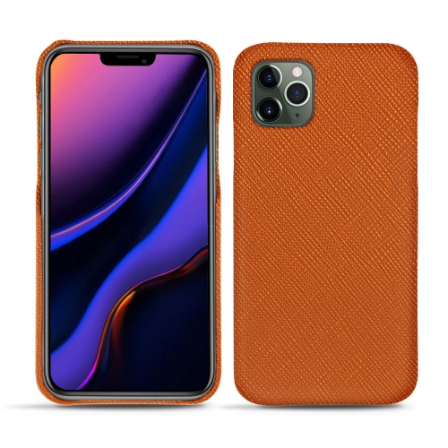 Capa em pele Apple iPhone 11 ProOrange vibrant ( Pantone #e36b39 ) 