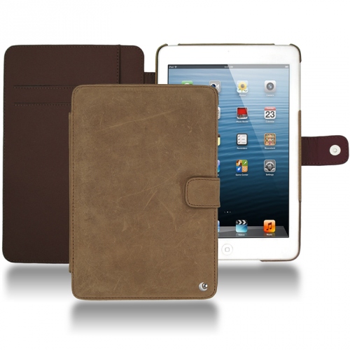 レザーケース Apple iPad mini Sable vintage ( Pantone #9b7340 ) 