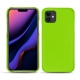 가죽 커버 Apple iPhone 11 - Vert fluo