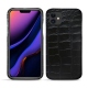 Funda de piel Apple iPhone 11 - Crocodile nero
