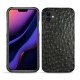 가죽 커버 Apple iPhone 11 - Autruche nero