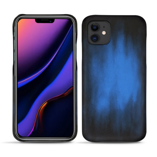 Custodia in pelle Apple iPhone 11Bleu Patine