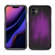 Apple iPhone 11 leather cover - Violet Patine