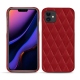 Lederschutzhülle Apple iPhone 11 - Rouge - Couture ( Nappa - Pantone 199C ) 