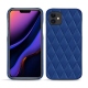 Custodia in pelle Apple iPhone 11 - Bleu océan - Couture ( Nappa - Pantone 293C ) 