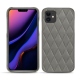 Coque cuir Apple iPhone 11 - Acier vintage - Couture