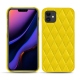 Funda de piel Apple iPhone 11 - Jaune fluo - Couture
