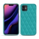 Capa em pele Apple iPhone 11 - Bleu fluo - Couture