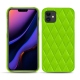 Apple iPhone 11 leather cover - Vert fluo - Couture