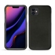 Lederschutzhülle Apple iPhone 11 - Negre poudro