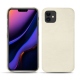 Coque cuir Apple iPhone 11 - Blanc escumo
