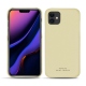 가죽 커버 Apple iPhone 11 - Beige PU