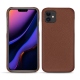 가죽 커버 Apple iPhone 11 - Marron délicat