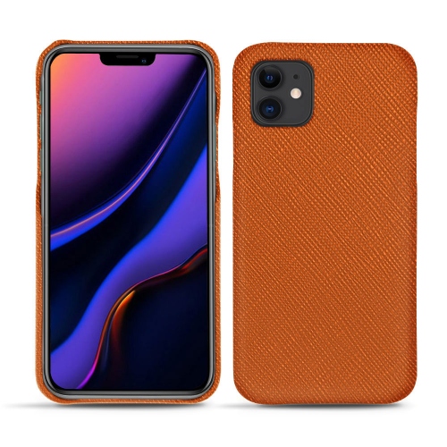 Apple iPhone 11 leather caseOrange vibrant ( Pantone #e36b39 ) 