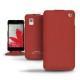 LG Optimus G  leather case - Rouge ( Nappa - Pantone 199C ) 