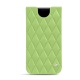 レザーケース Apple iPhone 11 Pro Max - Vert olive - Couture ( Nappa - Pantone 578U ) 