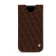 レザーケース Apple iPhone 11 Pro Max - Châtaigne - Couture ( Pantone 476C ) 