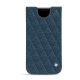 Pochette cuir Apple iPhone 11 Pro Max - Indigo - Couture ( Pantone 303U ) 