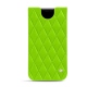 Custodia in pelle Apple iPhone 11 Pro Max - Vert fluo - Couture