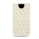 Pochette cuir Apple iPhone 11 Pro Max - Blanc escumo - Couture