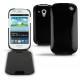Custodia in pelle Samsung GT-i8190 Galaxy S III mini  - Onyx ( Bologna Hi Gloss - Black ) 