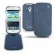Custodia in pelle Samsung GT-i8190 Galaxy S III mini  - Jean vintage ( Roughtcut - Pantone 285U  ) 
