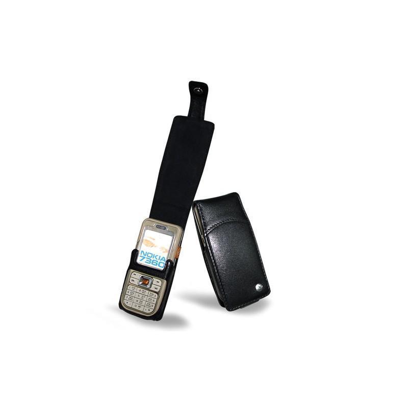 Etui cuir Nokia 7360  - Noir ( Nappa - Black ) 