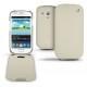 Custodia in pelle Samsung GT-i8190 Galaxy S III mini  - Ivoire ( Sleek P C12 - White ) 