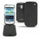 Custodia in pelle Samsung GT-i8190 Galaxy S III mini  - Dark vintage ( Roughtcut - Black#5256 ) 