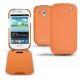 Custodia in pelle Samsung GT-i8190 Galaxy S III mini  - Orange ( Nappa - Pantone 1495U ) 