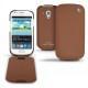 Custodia in pelle Samsung GT-i8190 Galaxy S III mini  - Marron ( Nappa - Pantone 1615C ) 