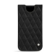 Apple iPhone 11 Pro leather pouch - Negre poudro - Couture