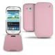 Custodia in pelle Samsung GT-i8190 Galaxy S III mini  - Rose ( Nappa - Pantone 2365C ) 