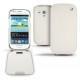 Custodia in pelle Samsung GT-i8190 Galaxy S III mini  - Blanc ( Nappa - White ) 