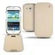 Custodia in pelle Samsung GT-i8190 Galaxy S III mini  - Beige ( Nappa - Pantone 7502C ) 