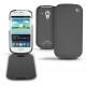 Custodia in pelle Samsung GT-i8190 Galaxy S III mini  - Anthracite ( Pantone 424C ) 