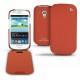 Custodia in pelle Samsung GT-i8190 Galaxy S III mini  - Papaye ( Pantone 180C ) 