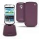 Custodia in pelle Samsung GT-i8190 Galaxy S III mini  - Lie de vin ( Pantone 5115C ) 