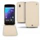レザーケース LG Google Nexus 4  - Beige ( Nappa - Pantone 7502C ) 
