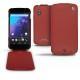 レザーケース LG Google Nexus 4  - Rouge ( Nappa - Pantone 199C ) 