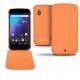 レザーケース LG Google Nexus 4  - Orange ( Nappa - Pantone 1495U ) 
