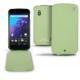 レザーケース LG Google Nexus 4  - Vert olive ( Nappa - Pantone 578U ) 